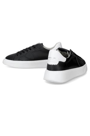 Temple Low-Top Sneakers Black and White PHILIPPE MODEL | BTLUV002.